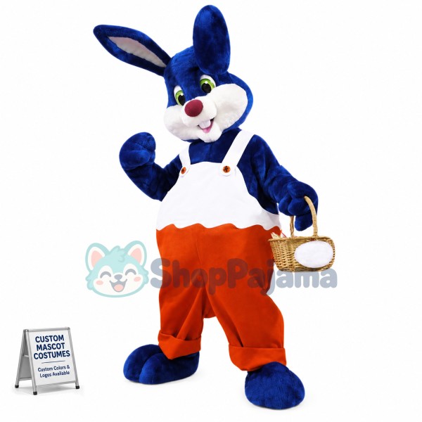 Blue Rabbit Mascot Costume