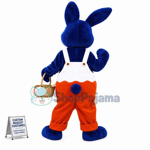 Blue Rabbit Mascot Costume
