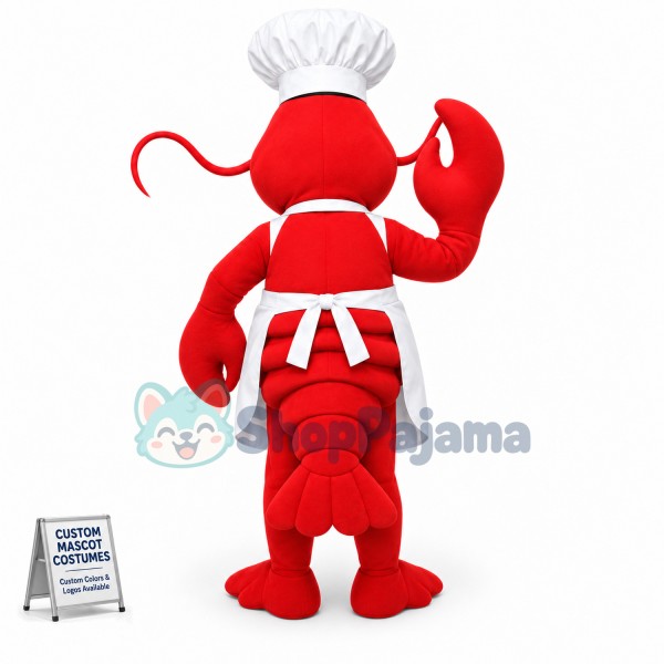 Chef Lobster Mascot Costume