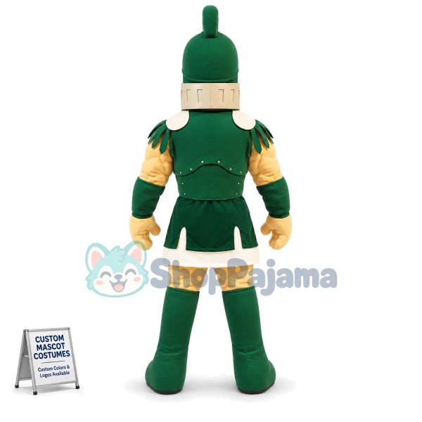 Green Spartan Titan Trojan Mascot Costume
