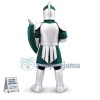 Silver Green Spartan Titan Trojan Mascot Costume