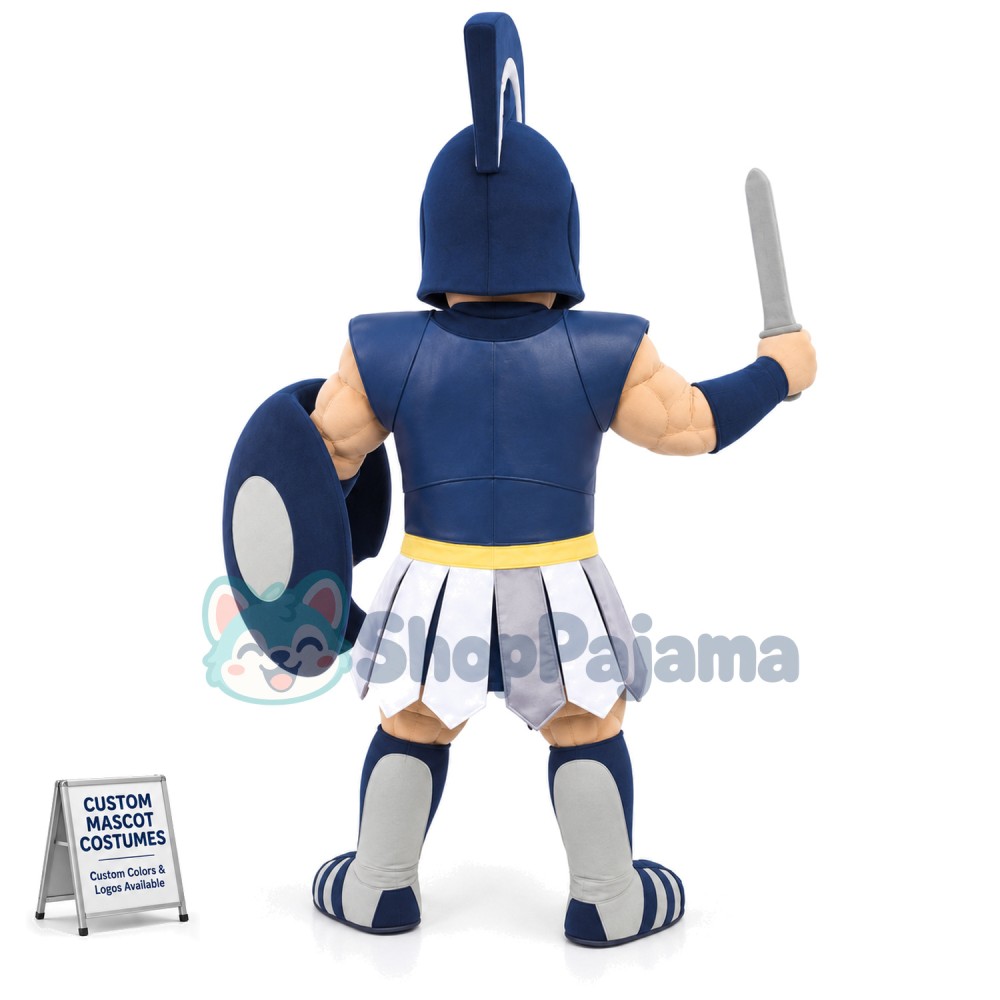 Happy Spartan Titan Trojan Mascot Costume