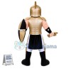Golden Spartan Titan Trojan Mascot Costume