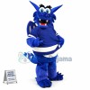 Blue Happy Dragon Mascot Costume