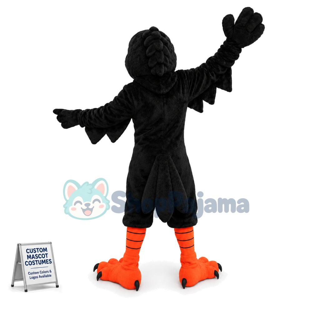 Black Crow Mascot Costume