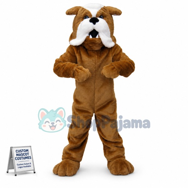 Brown Bulldog Mascot Costumes