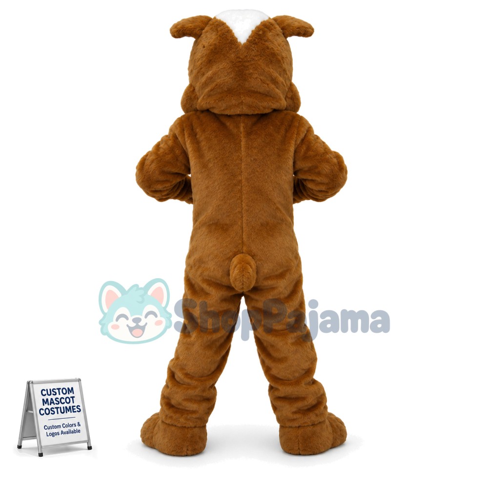 Brown Bulldog Mascot Costumes