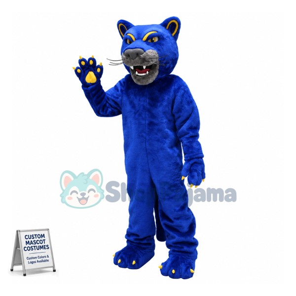 Blue Prowler Panther Mascot Costume