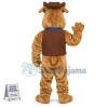 Brown Bulldog Mascot Costume