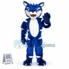 Blue & White Wild Cat Mascot Costume