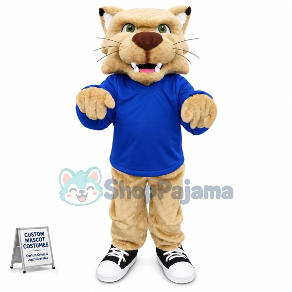 College Bobcat Mascot Costume