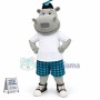 Sunny Hippo Mascot Costume
