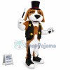 Brown White Dog Mascot Costume
