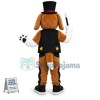 Brown White Dog Mascot Costume