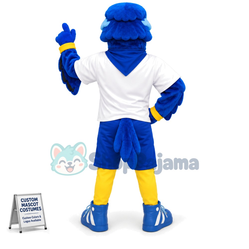 Sport Blue Bird Mascot Costume