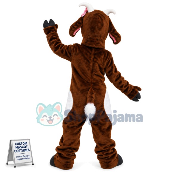 Brown Goat Mascot Costume