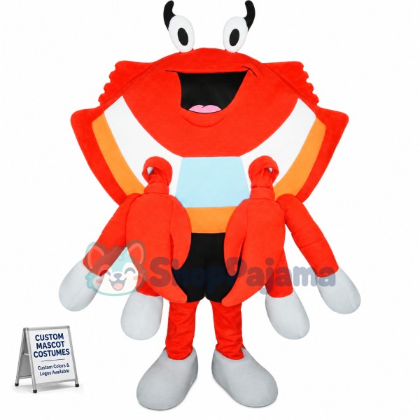 Cute Crab Mascot Costume 