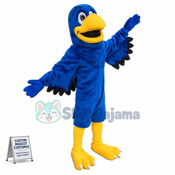 Blue Falcon Mascot Costume