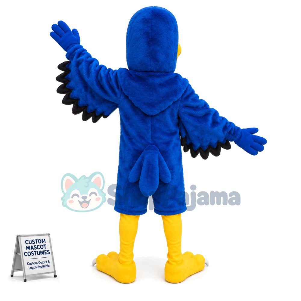 Blue Falcon Mascot Costume