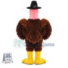 Pink Head Turkey Mascot Costume