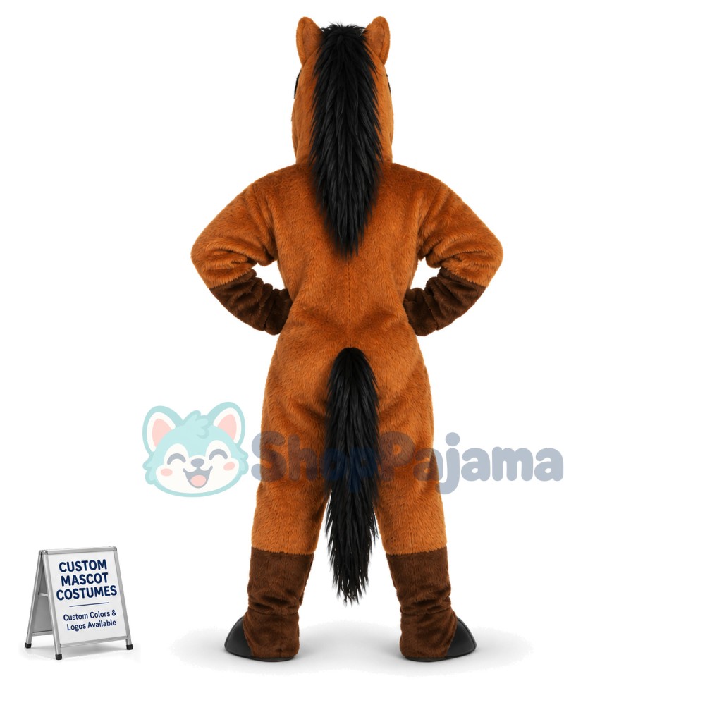 Brown Horse Mascot Costume