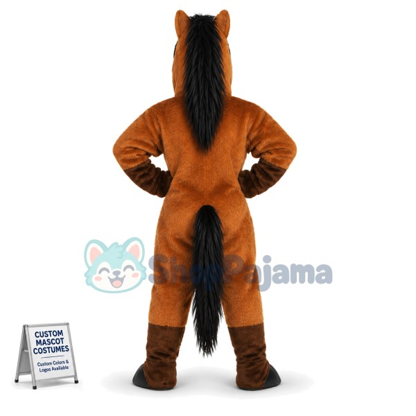 Brown Horse Mascot Costume