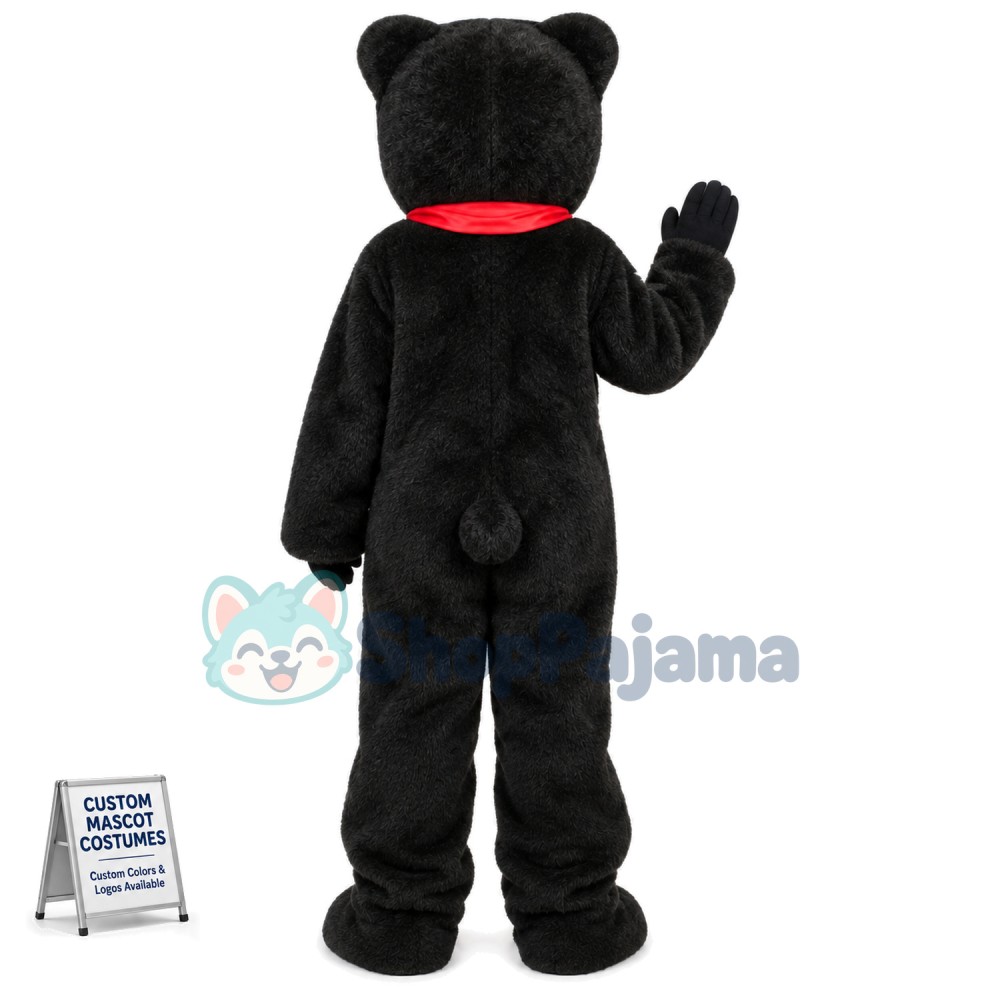 Black Storybook Bear Mascot Costume