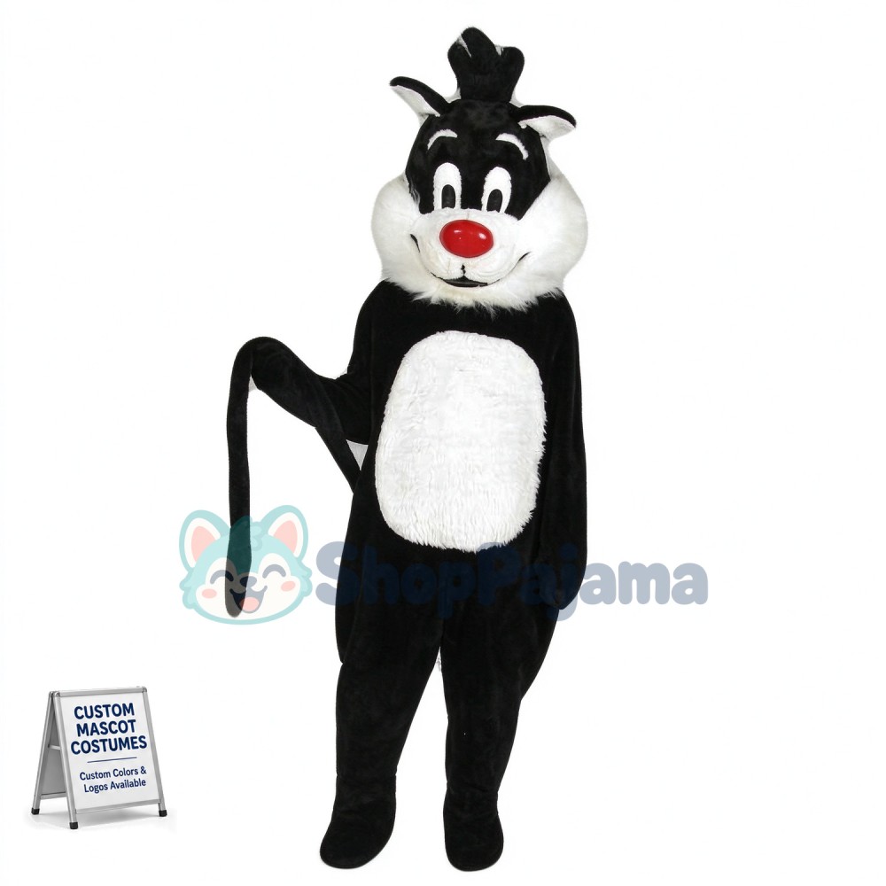 Black Cat Mascot Costume