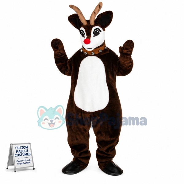 Christmas Reindeer Mascot Costume