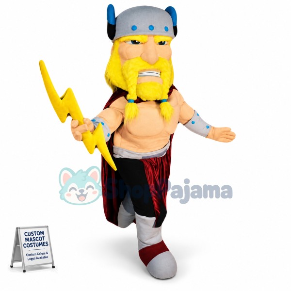 Thor Viking Mascot Costume