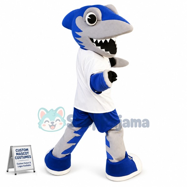 University Shark Mascot Costume