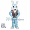 Blue Easter Bunny Mascot Costume