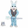 Blue Easter Bunny Mascot Costume
