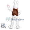 White Easter Bunny Mascot Costume