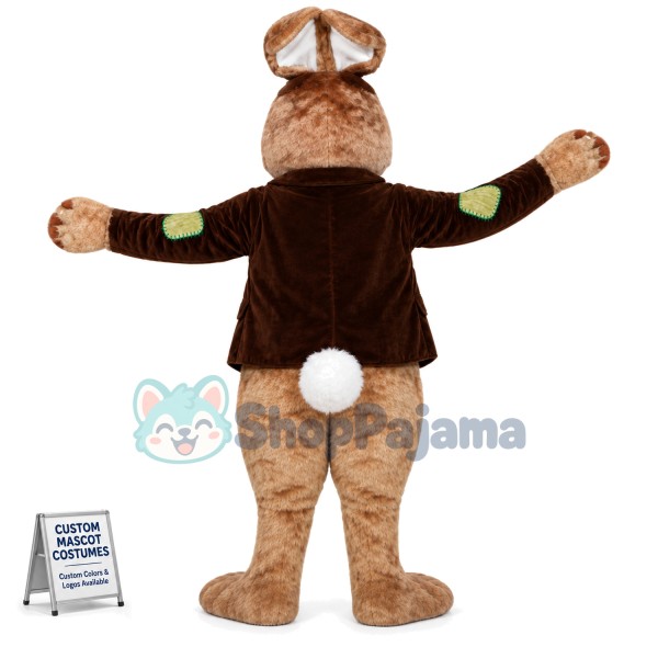 Brown Easter Bunny Mascot Costume