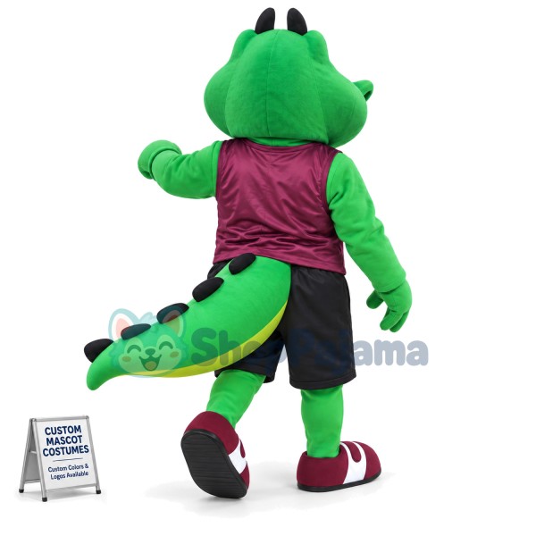 College Crocodile Mascot Costume
