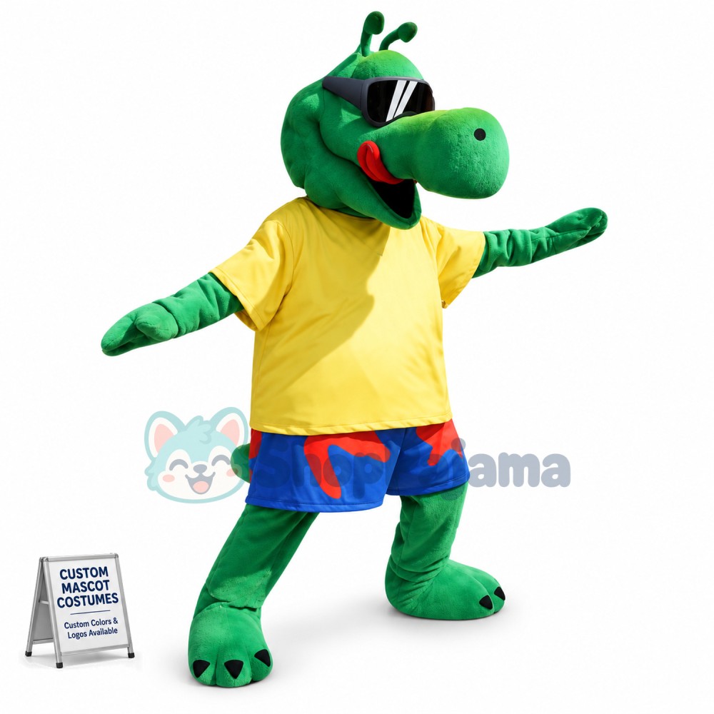 Cool Alligator Mascot Costume