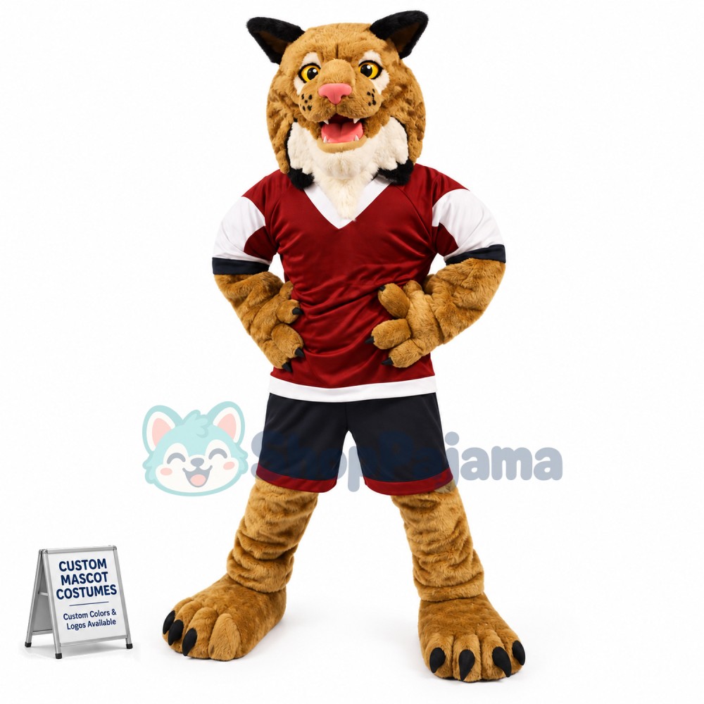 College Wildcat Mascot Costume