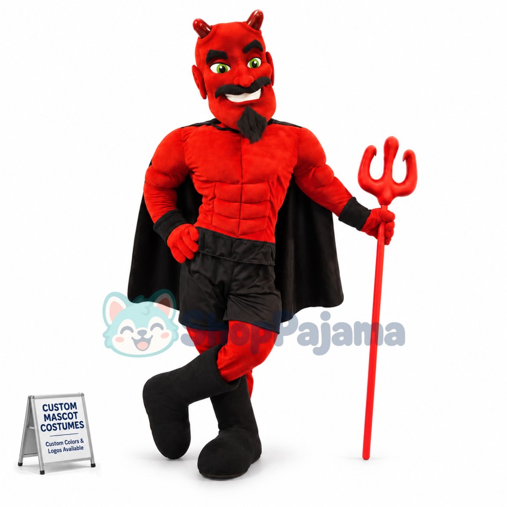 Red Devil Mascot Costume