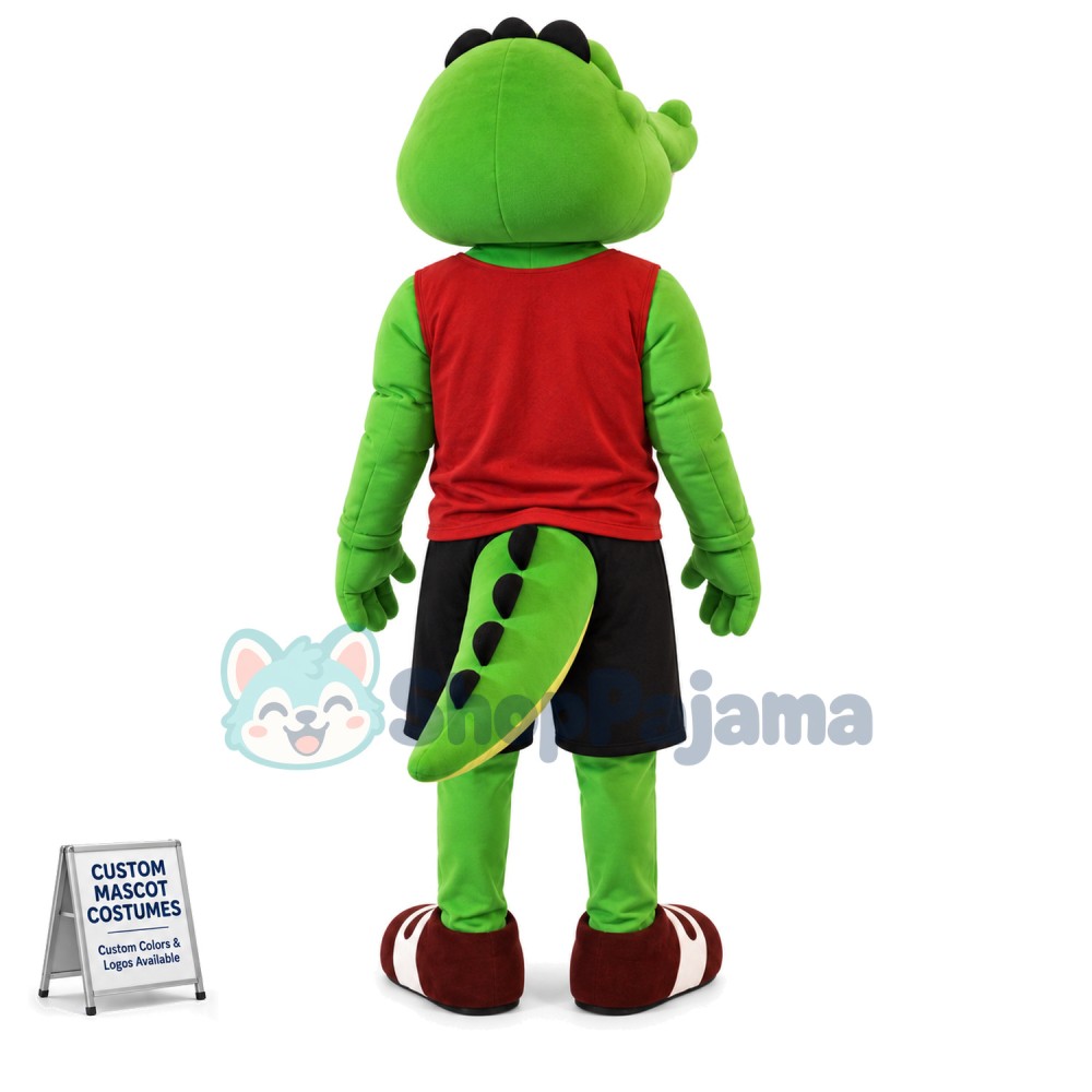 College Crocodile Mascot Costume