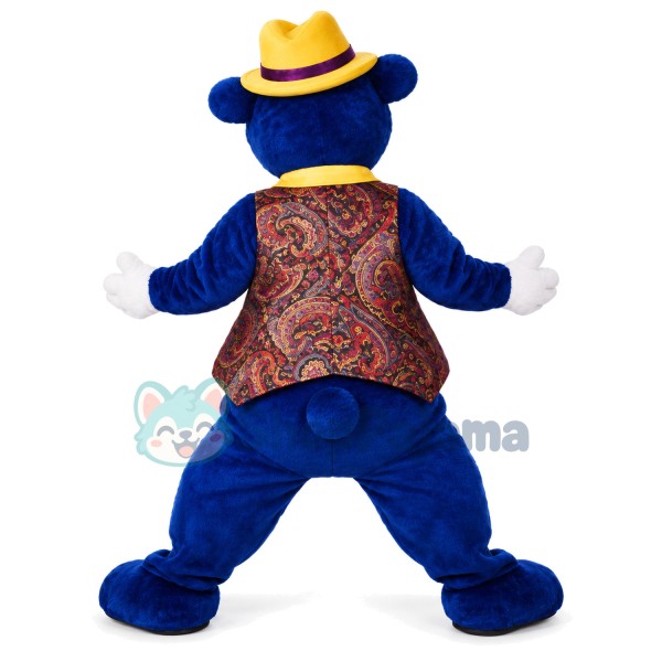 Blue Bear Mascot Costume