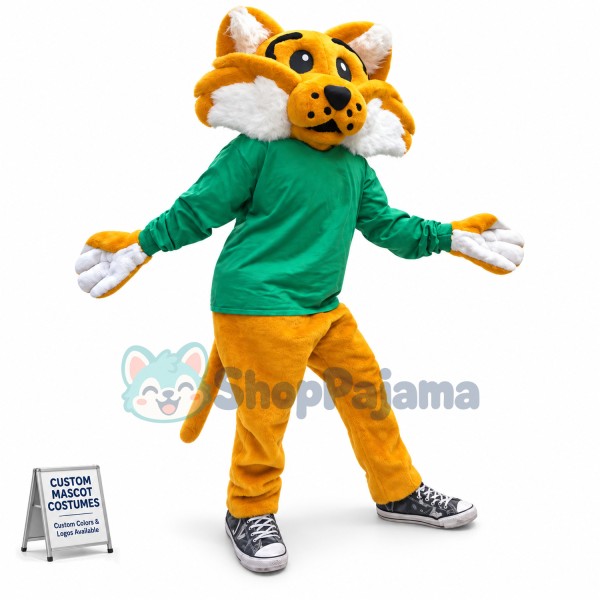 Cute Wildcat Mascot Costume
