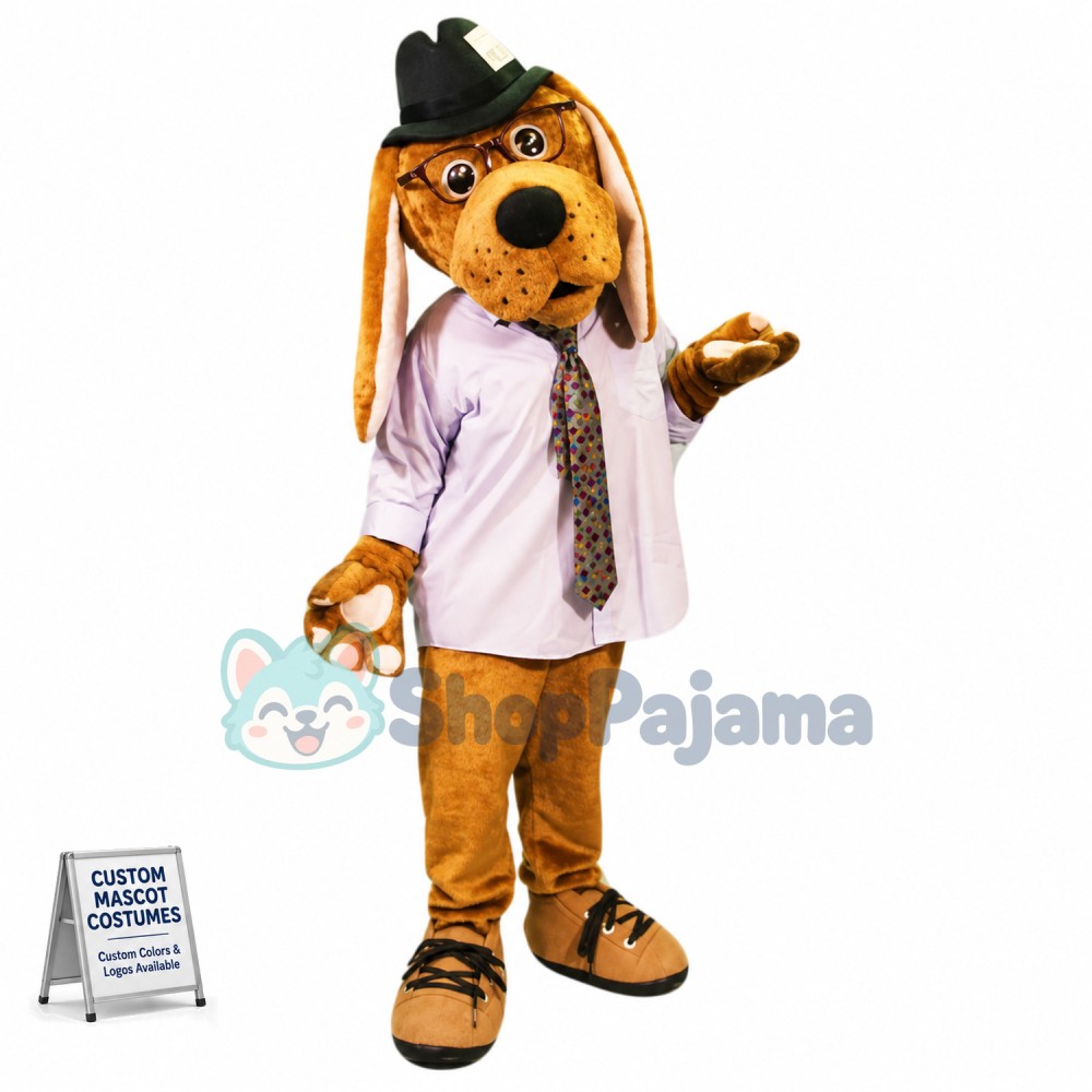 Brown Dog Mascot Costume