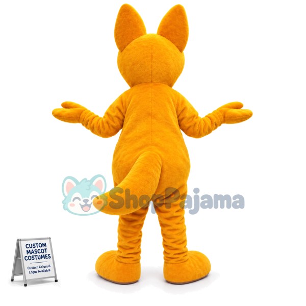 Yellow Dog Mascot Costume