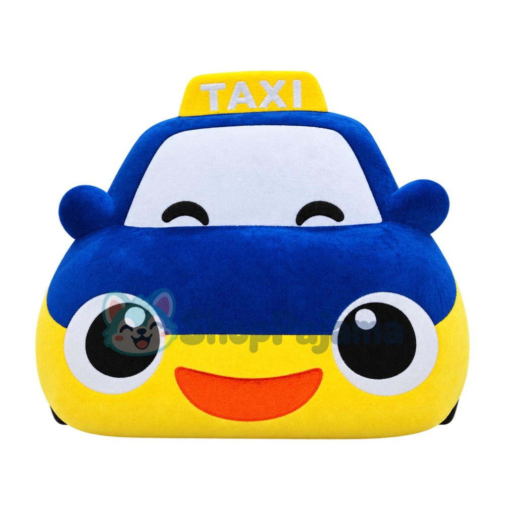Blue Taxi Car Mascot Costume