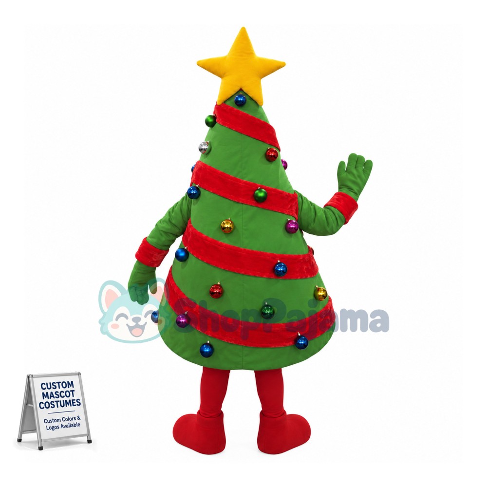 Superb Christmas Tree Mascot Costume