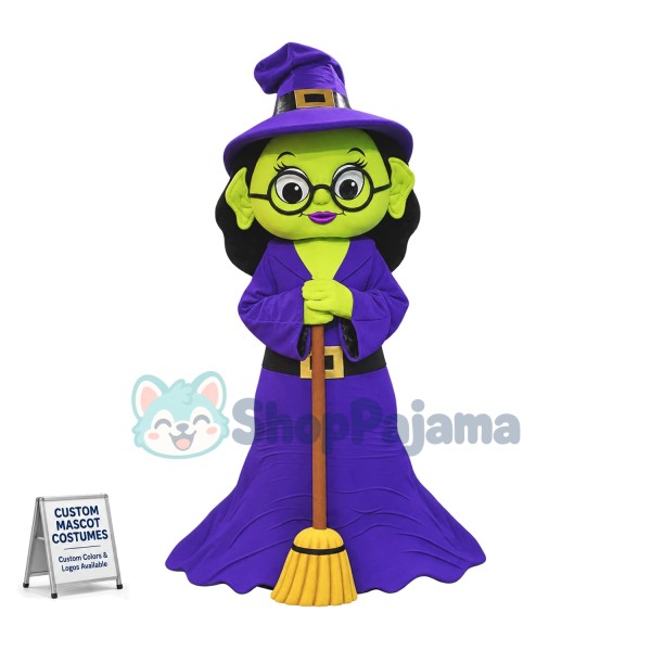 Halloween Witch Mascot Costume