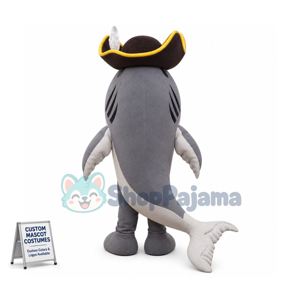 Superb Pirate Shark Mascot Costume