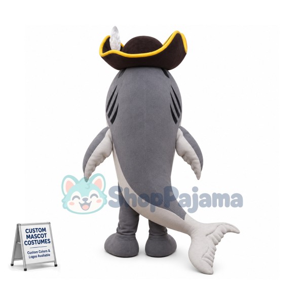 Superb Pirate Shark Mascot Costume