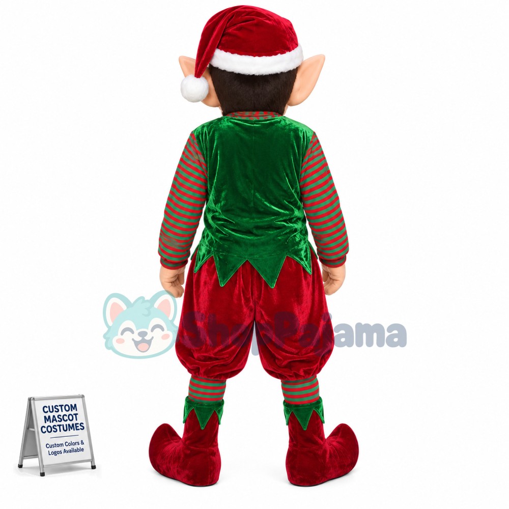 Superb Christmas Elf Mascot Costume